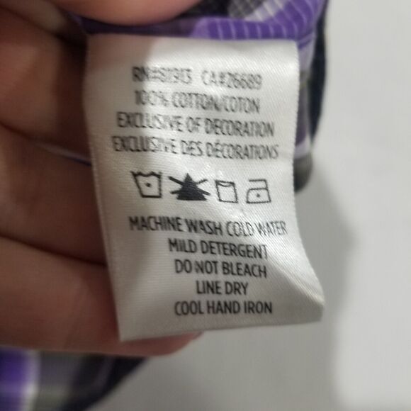 Robert Graham Shirt Mens 2XL XXL Button Down Purple Gray Short Sleeve Casual - Picture 9 of 12